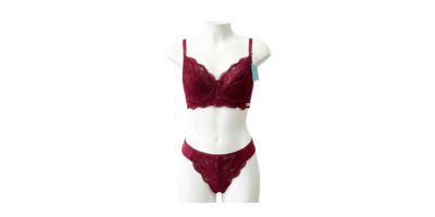 Conjunto Lingerie Red Wine